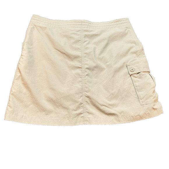 Patagonia Women's sz 10 Inter-Continental Hideaway‎ Butter Yellow Skort Cargo - Picture 2 of 9